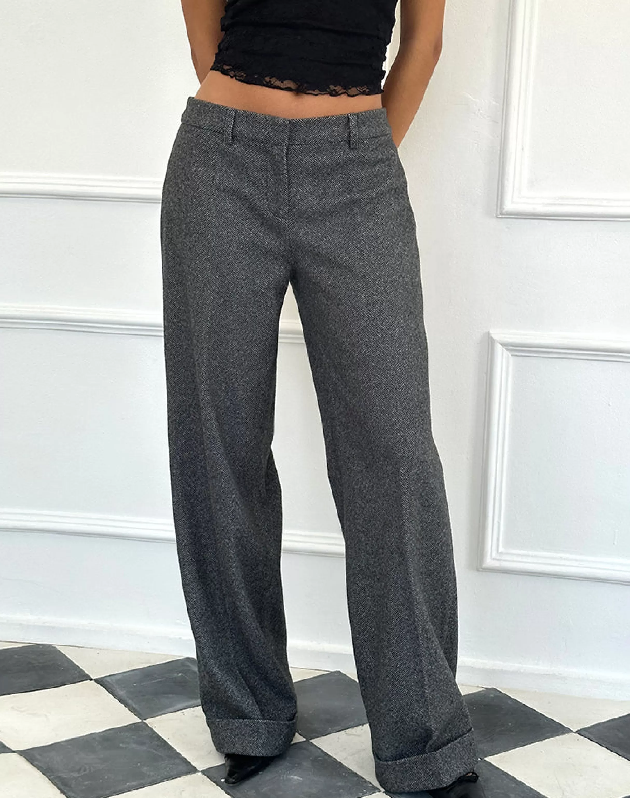 Cheap Abdel Faux Wool Tailored Trouser In TAILORING | TAILORED TROUSERS