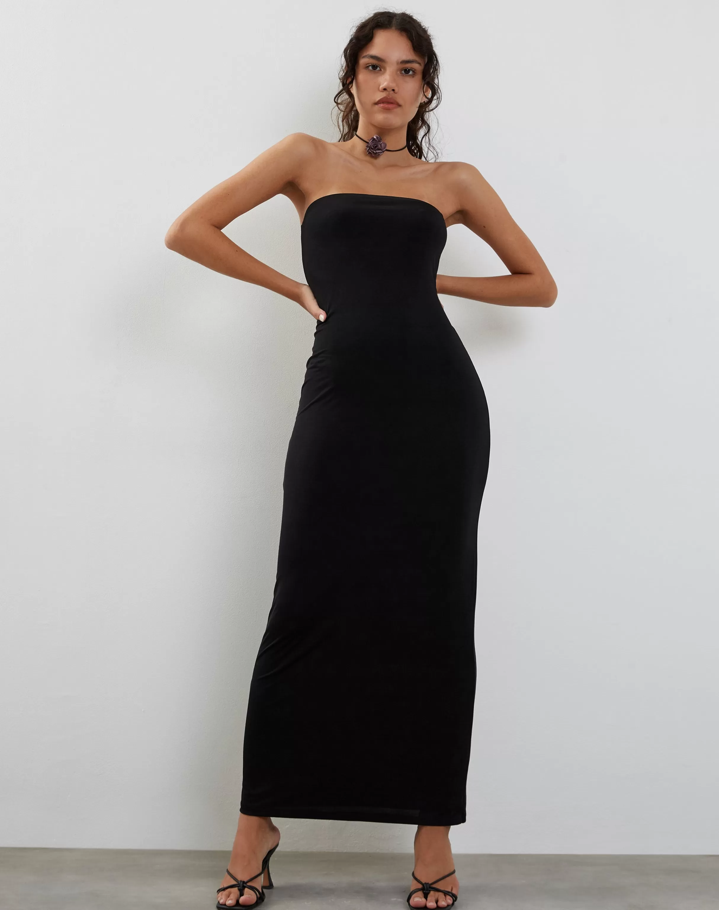 Best Annalise Bandeau Slinky Maxi Dress In Black DAY DRESSES | PARTY DRESSES