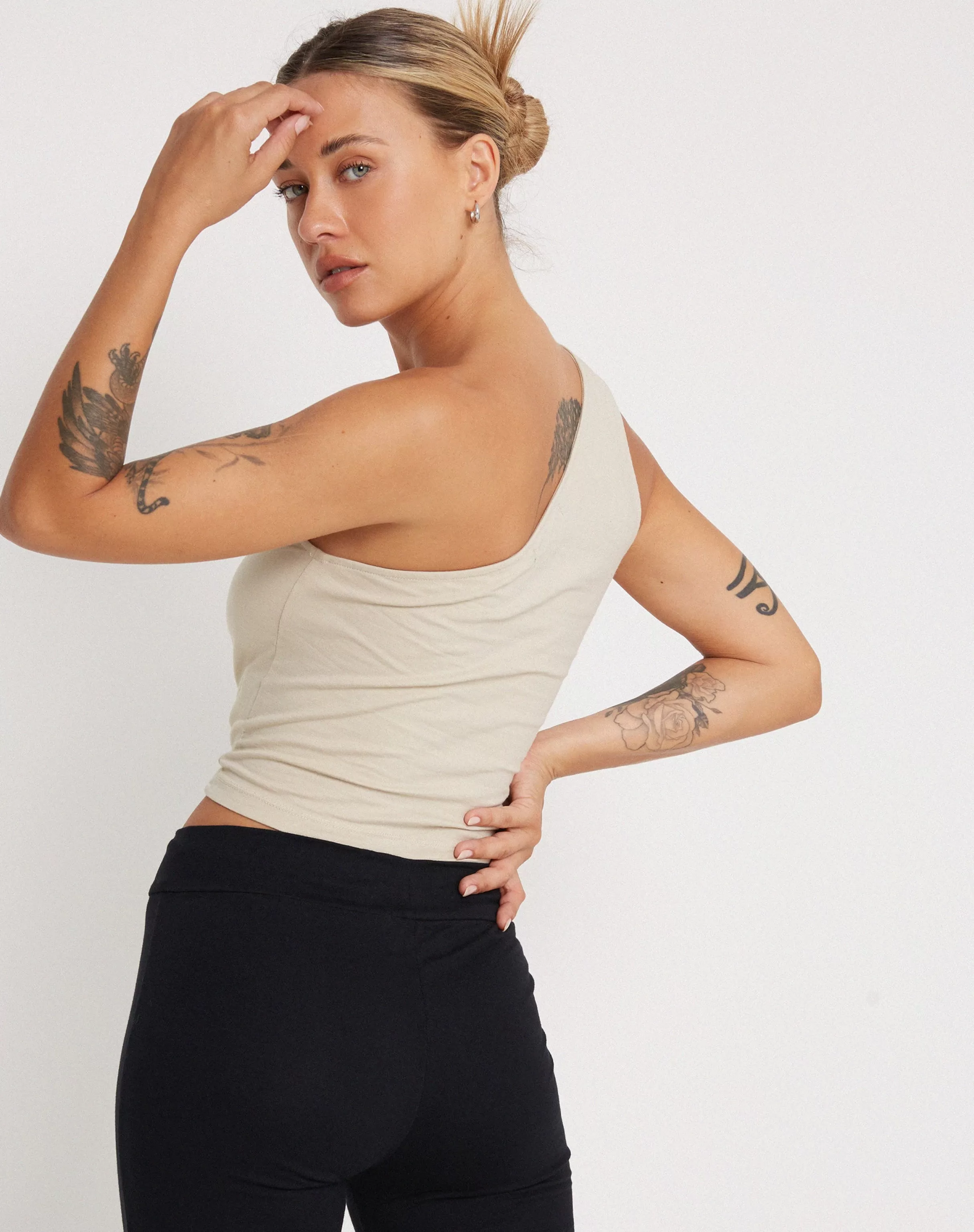 Best Bay One Shoulder Top In CROP TOPS