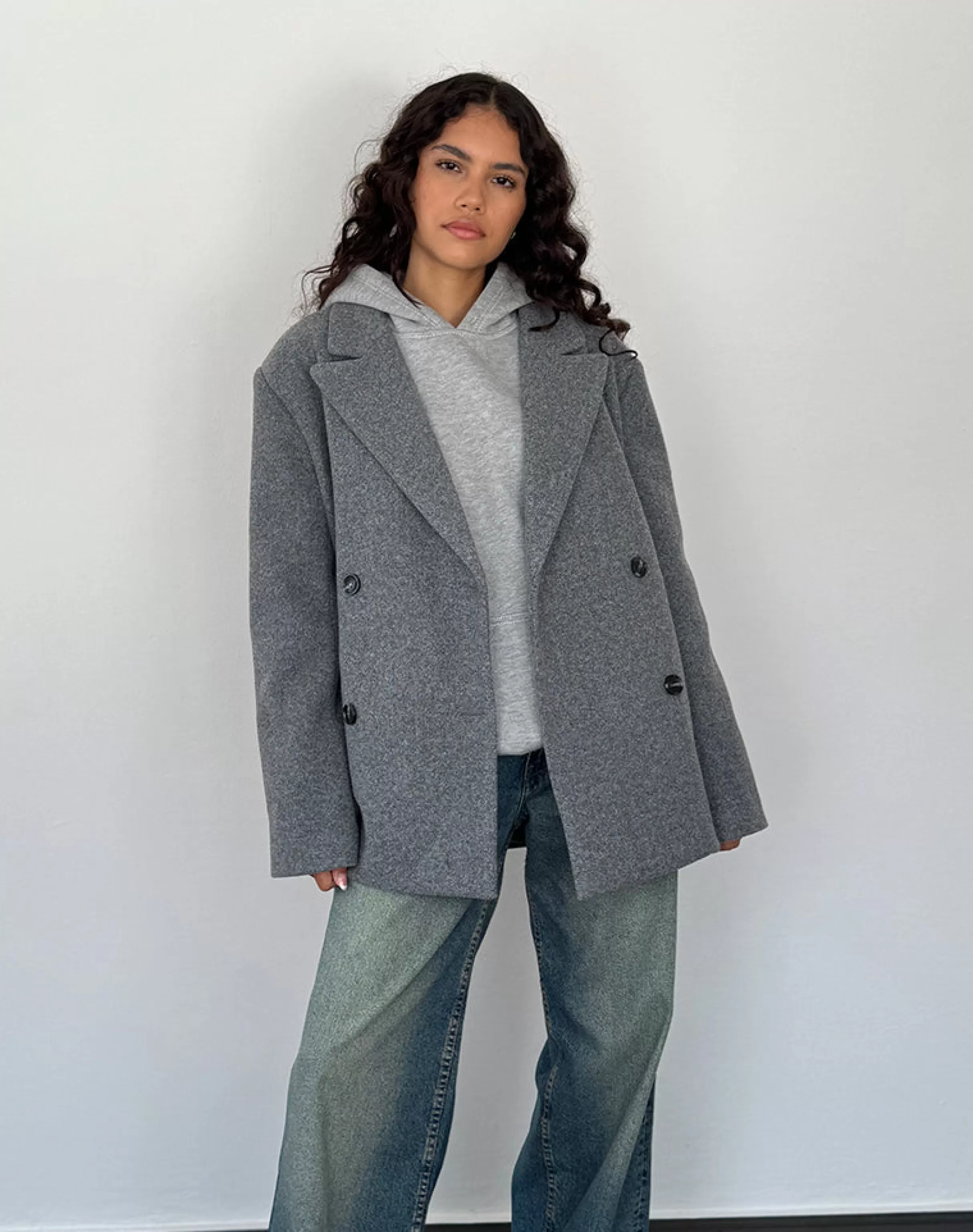 Clearance Binaiya Oversized Blazer In Grey BLAZERS