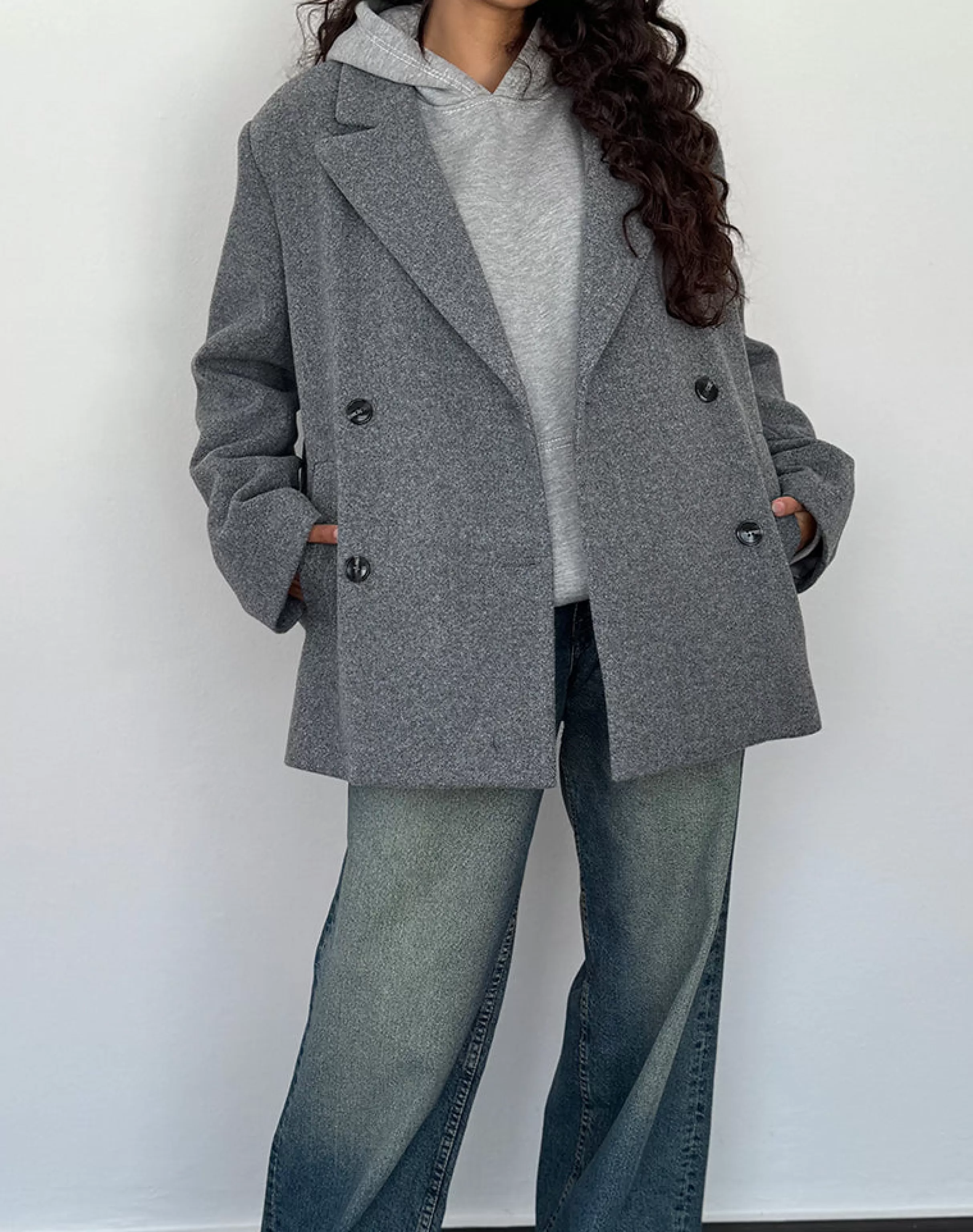 Clearance Binaiya Oversized Blazer In Grey BLAZERS