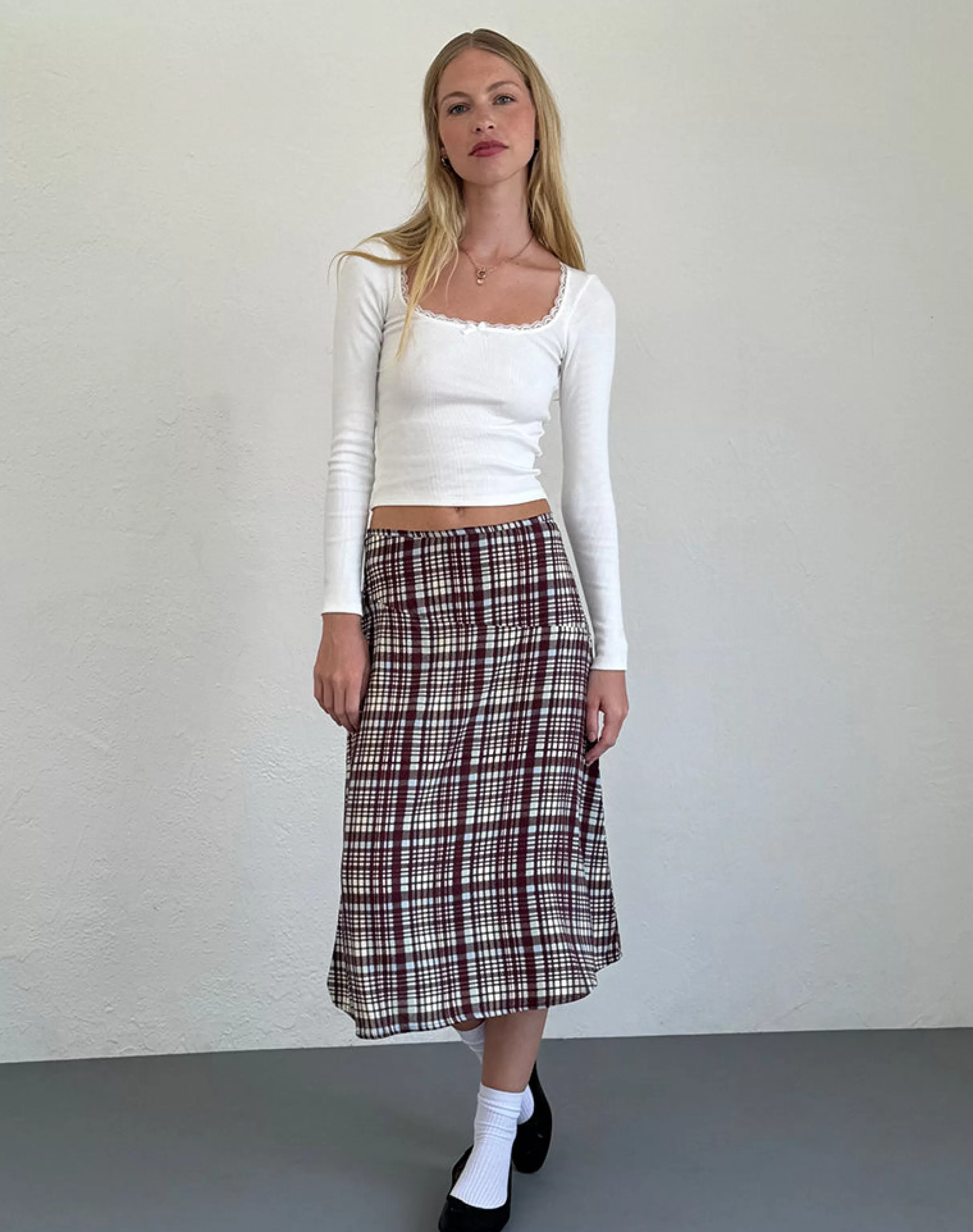 Best Sale Brella Midi Skirt In STRAWBERRY MILK | MIDI SKIRTS