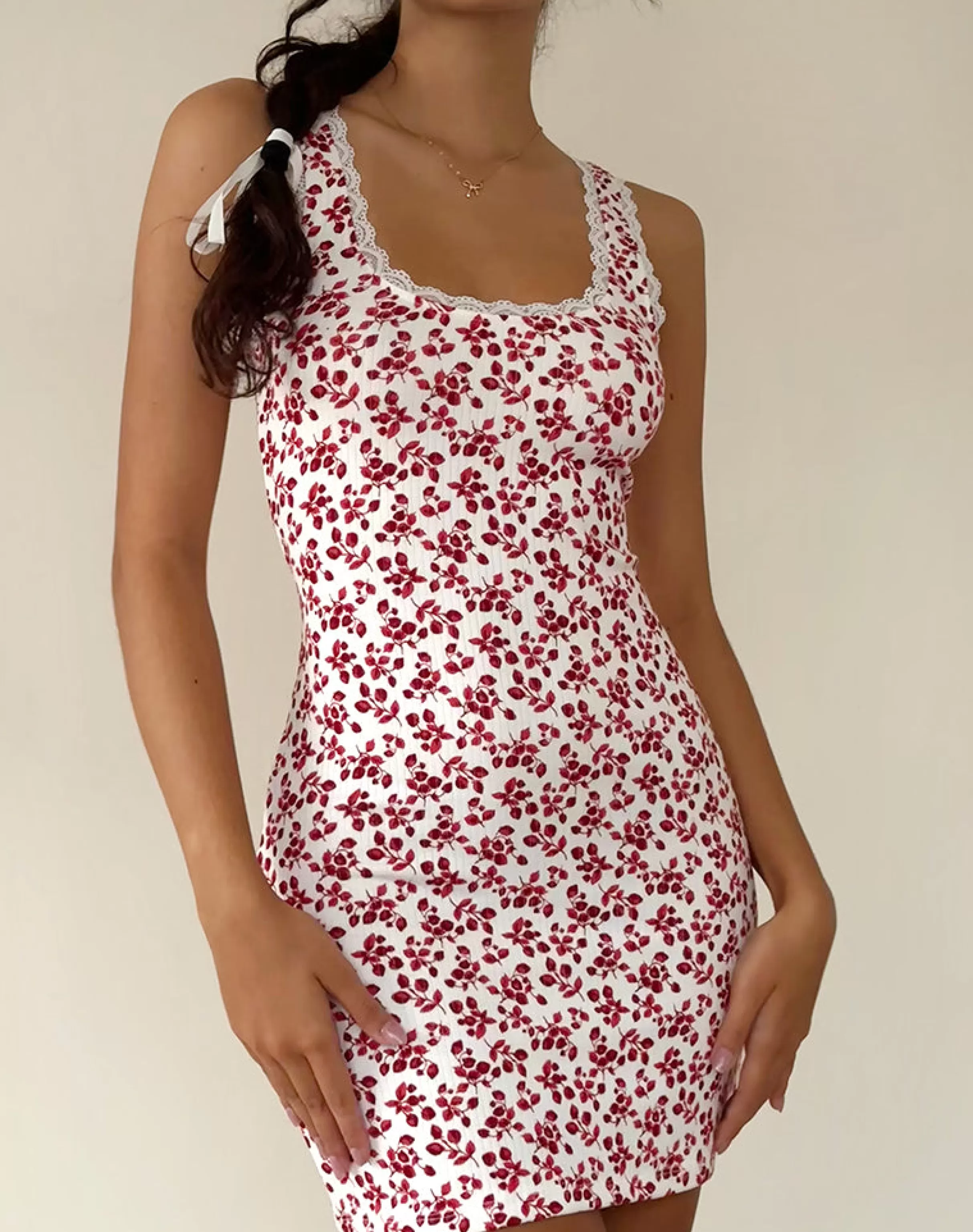 Cheap Camina Dress In Summer Strawberry Off White STRAWBERRY GIRL | DAY DRESSES