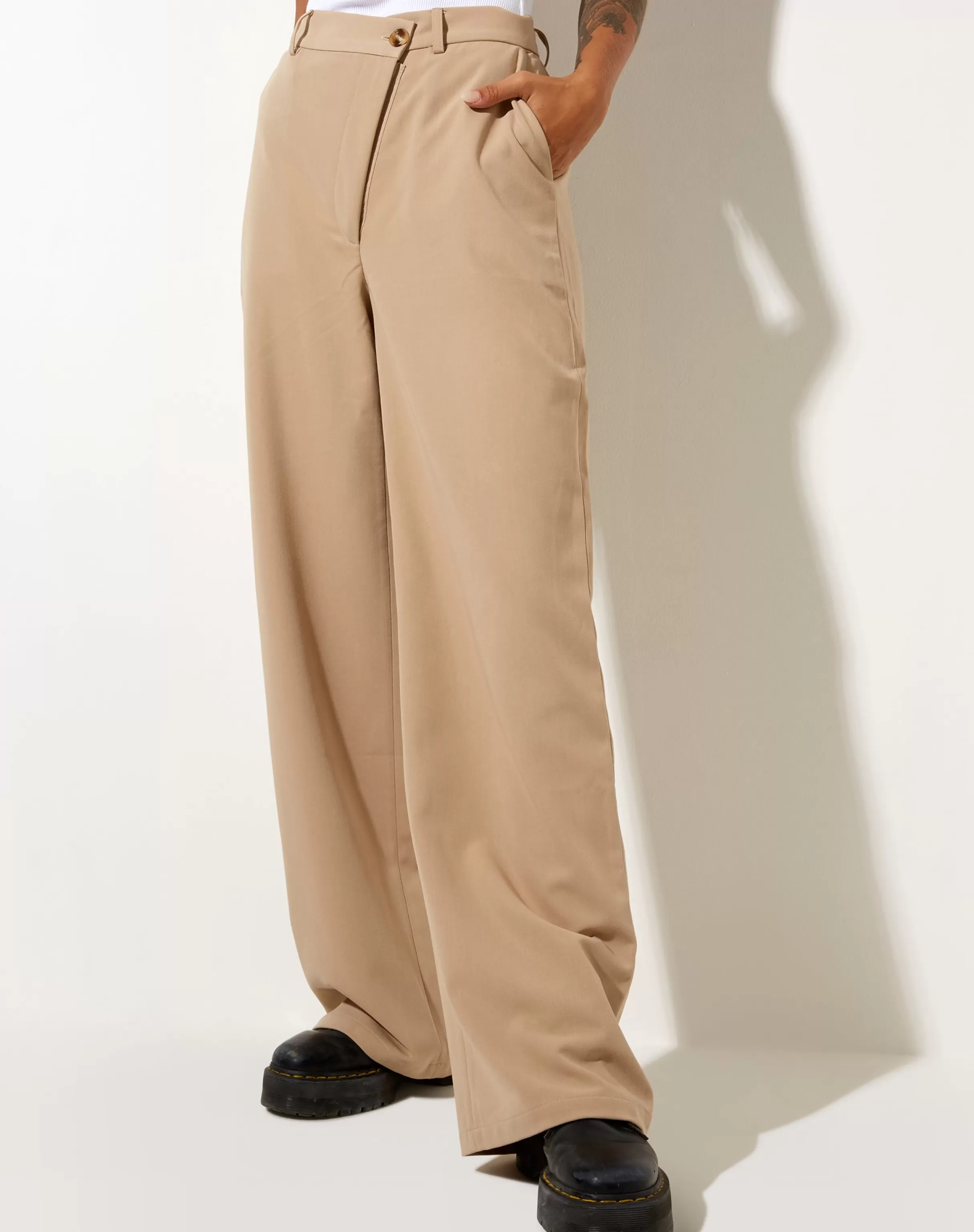 Cheap Corby Trouser In Tailoring Tan SALE TROUSERS