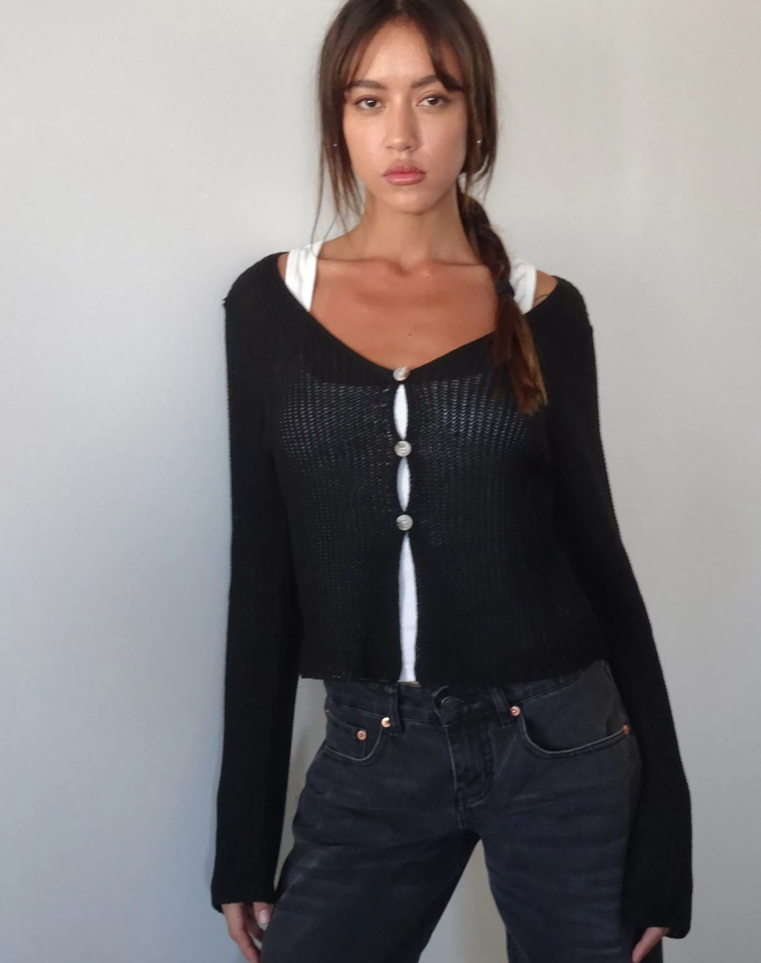 Store Devita Long Sleeve Knitted Top In CARDIGANS | LONG SLEEVE TOPS