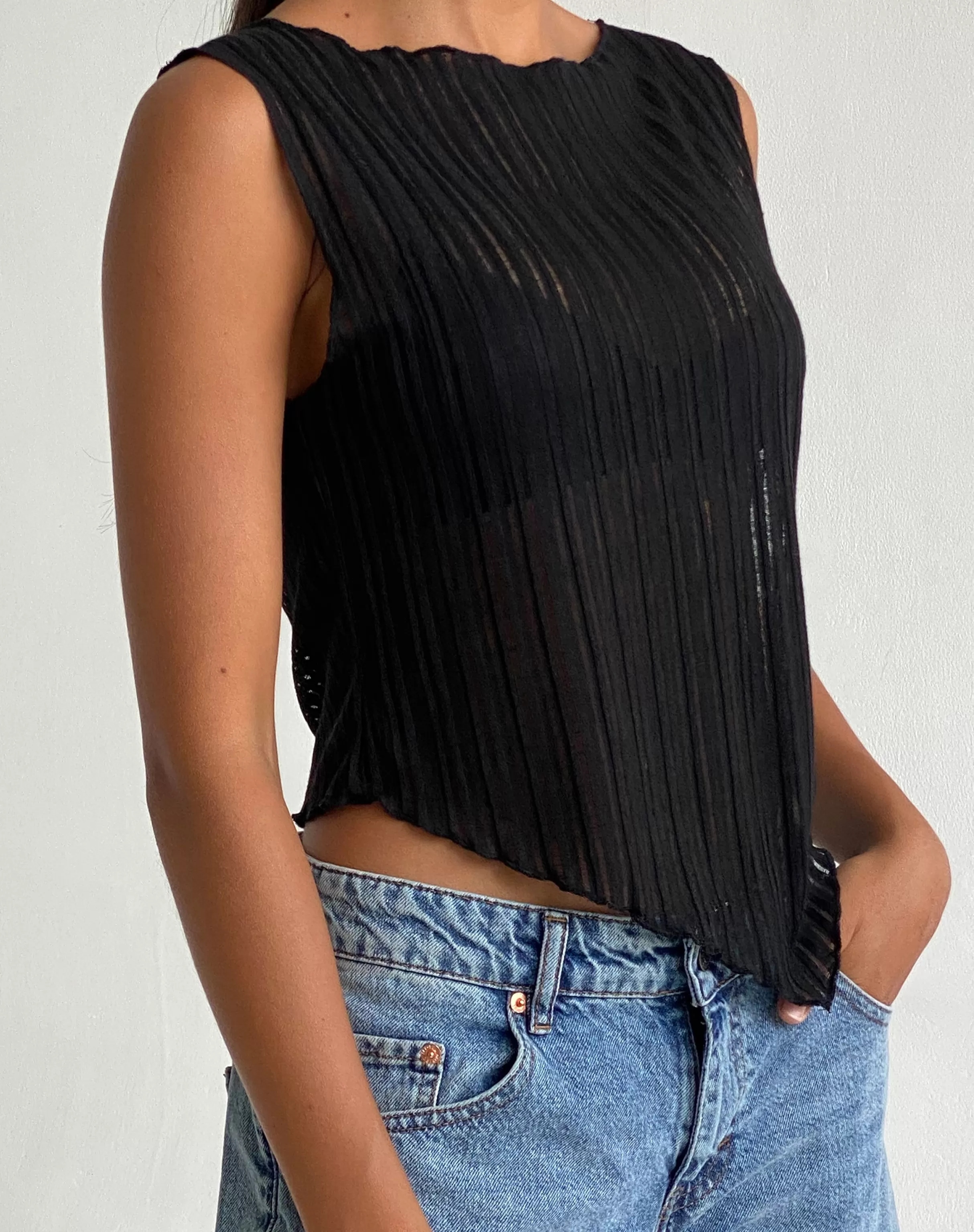 Online Etta Knitted Vest Top In VEST TOPS | GOING OUT TOPS