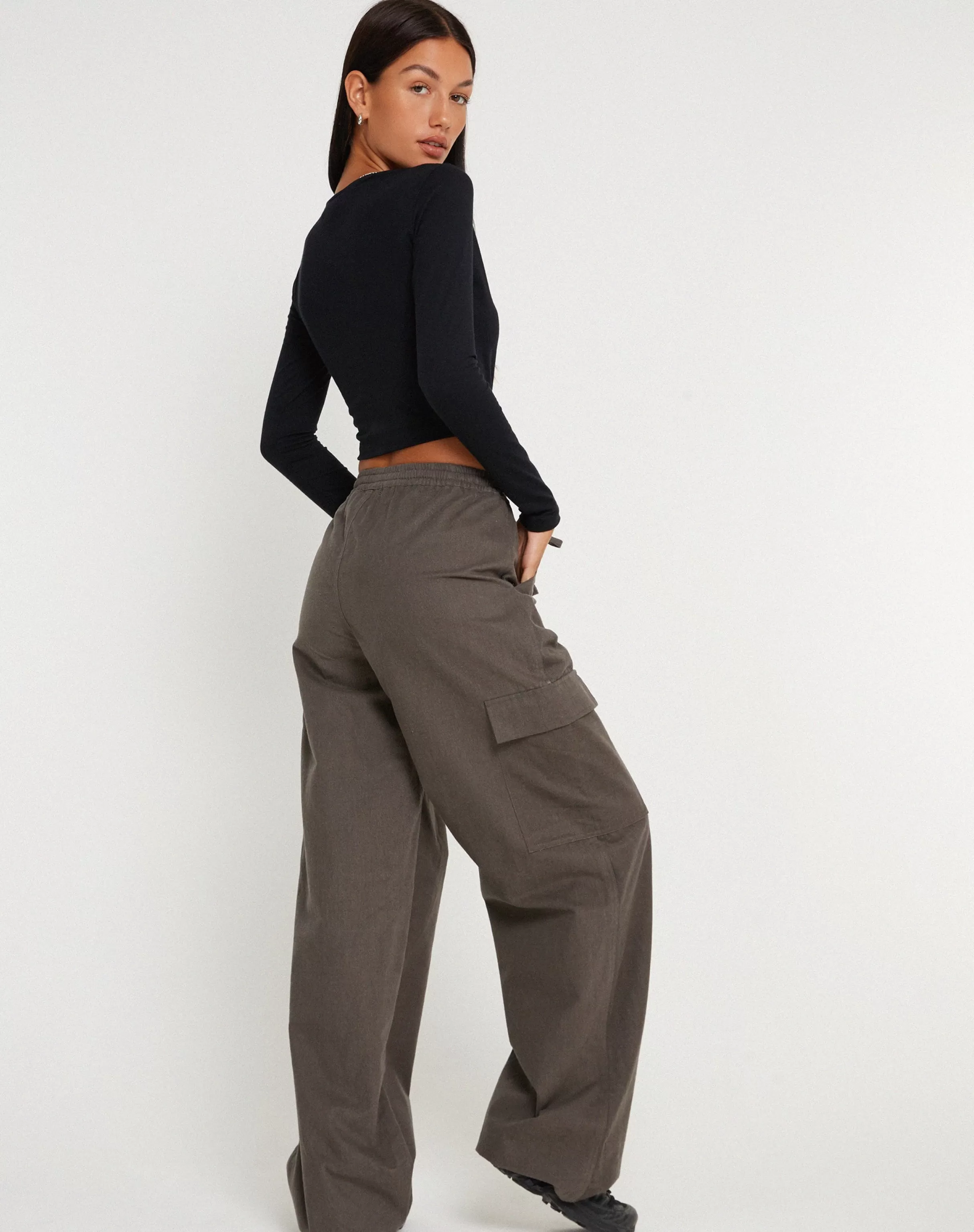 Fashion Geona Wide Leg Cargo Trouser In SALE TROUSERS | WIDE LEG TROUSERS