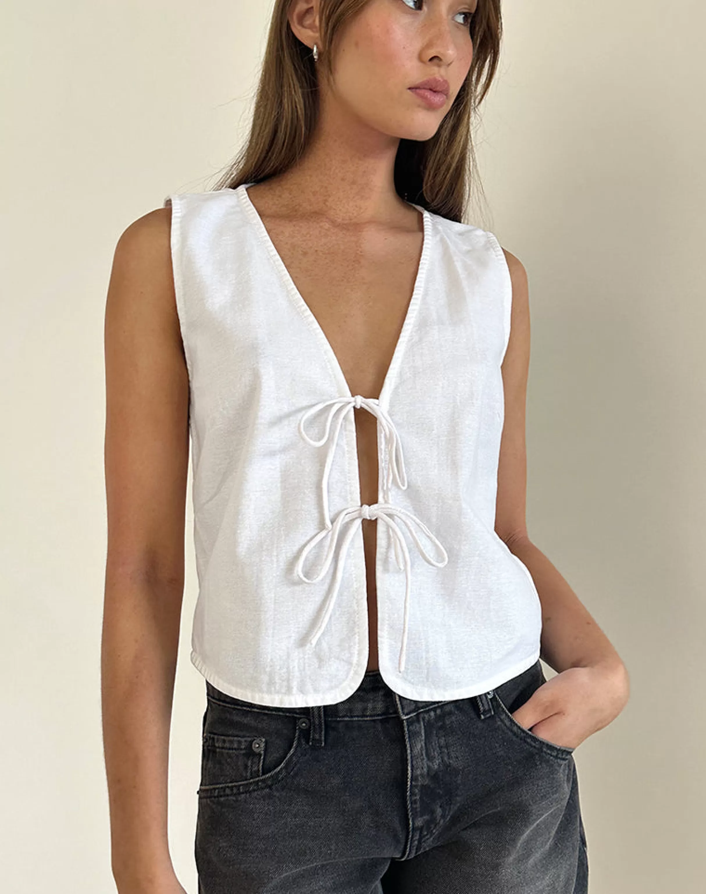 Best Sale Kayve Tie Front Top In SHIRTS AND BLOUSES | VEST TOPS