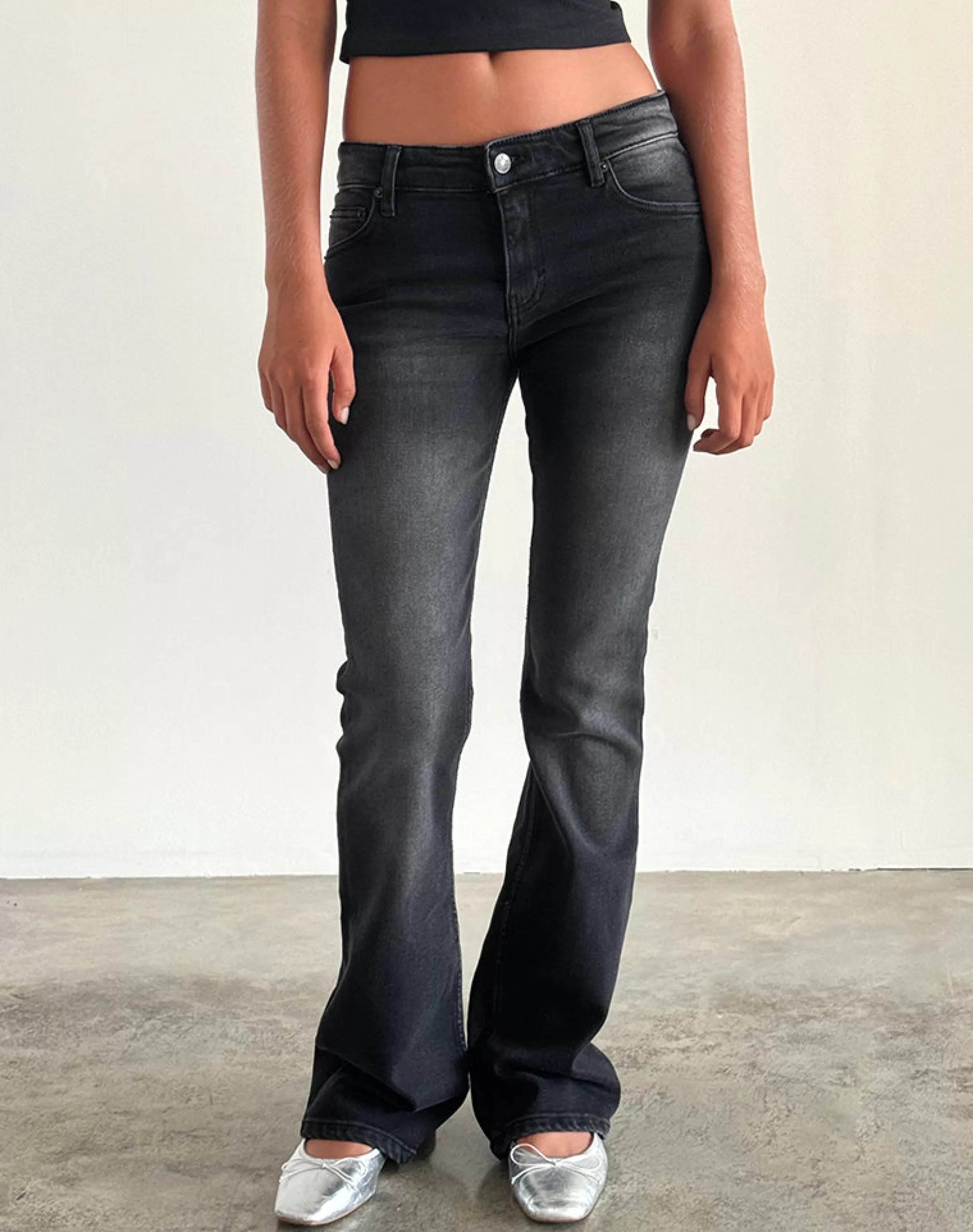 Cheap Low Rise Flared Jeans In JEANS | FLARED JEANS