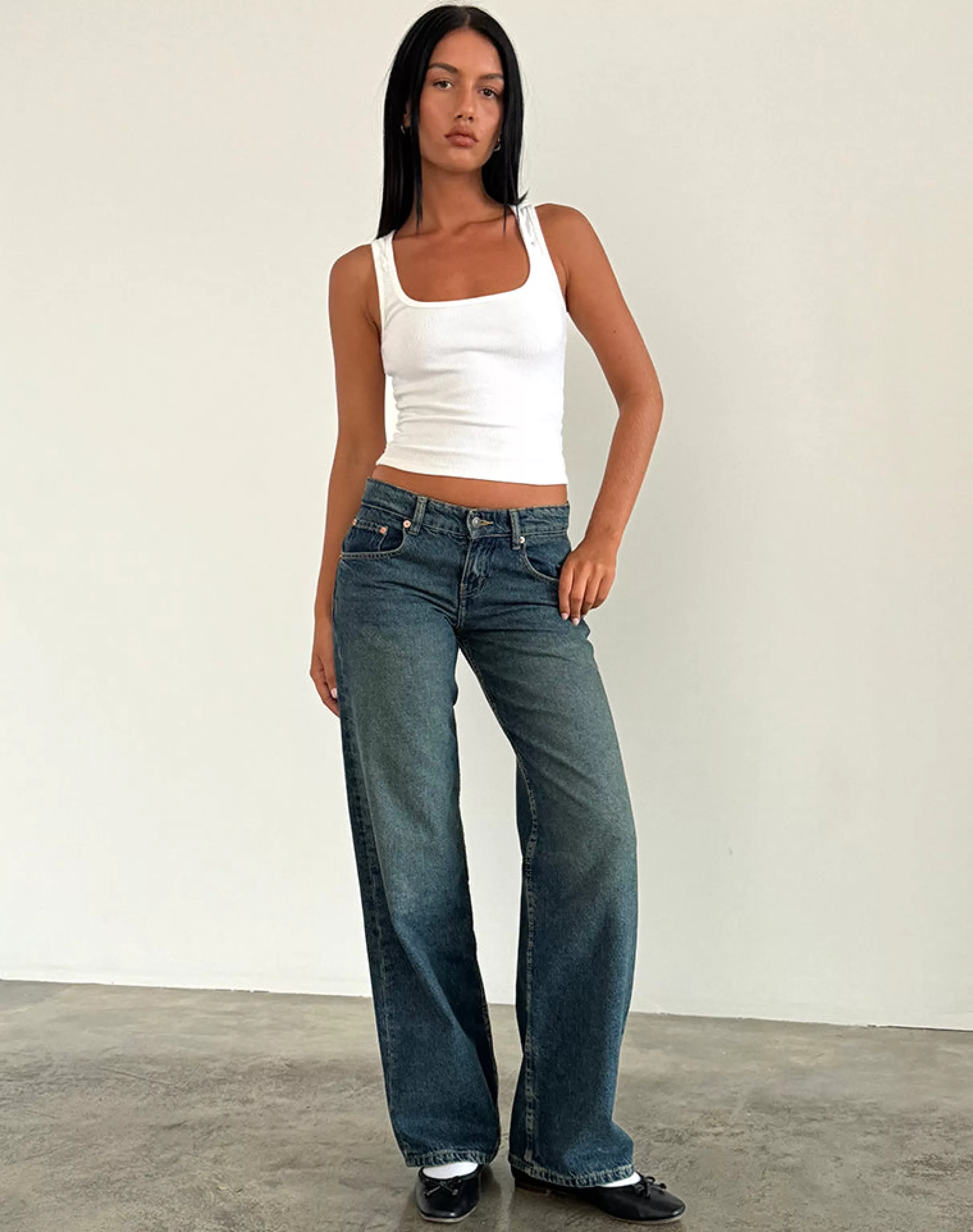 Clearance Low Rise Parallel Jeans In JEANS | PARALLEL JEANS