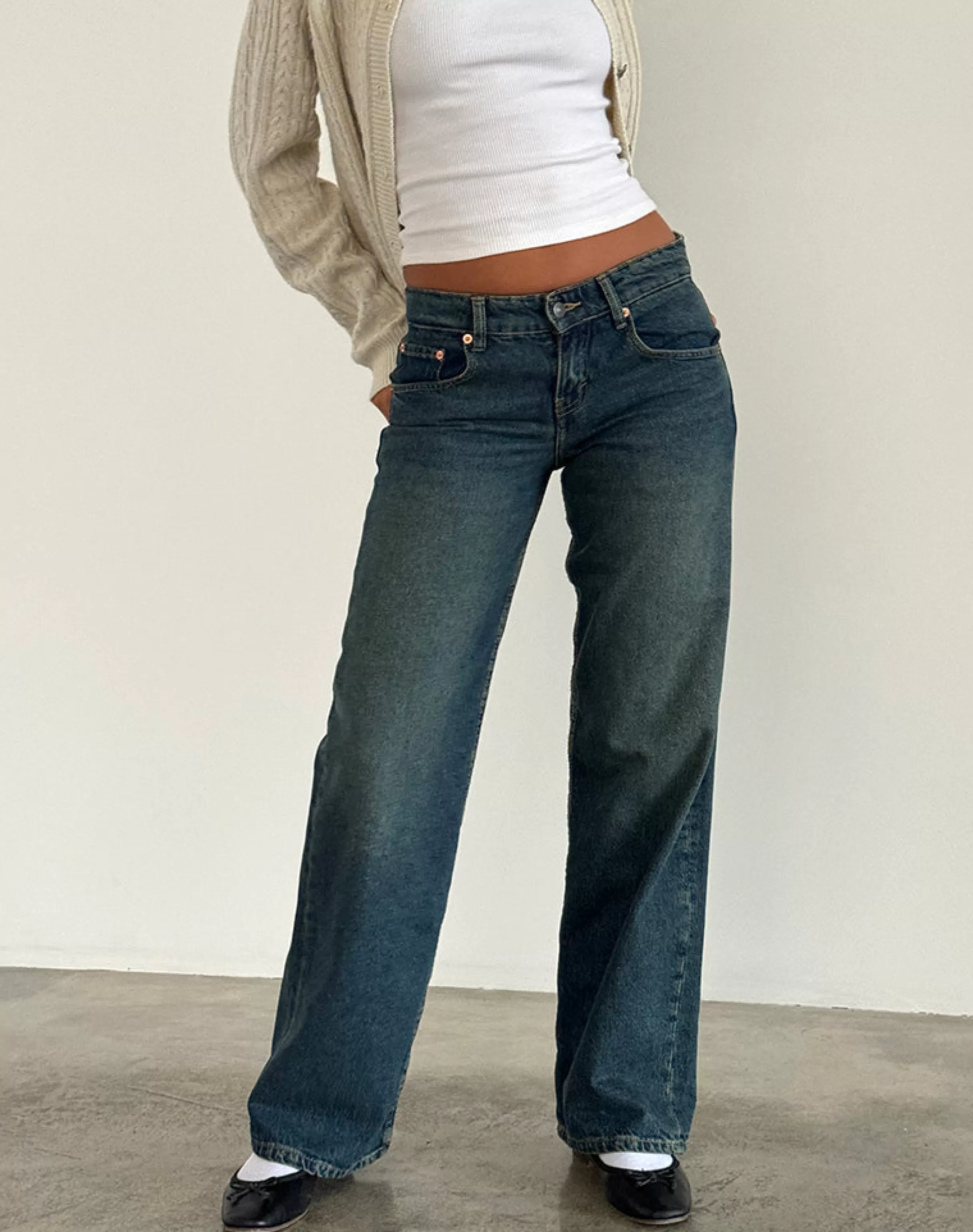 Clearance Low Rise Parallel Jeans In JEANS | PARALLEL JEANS