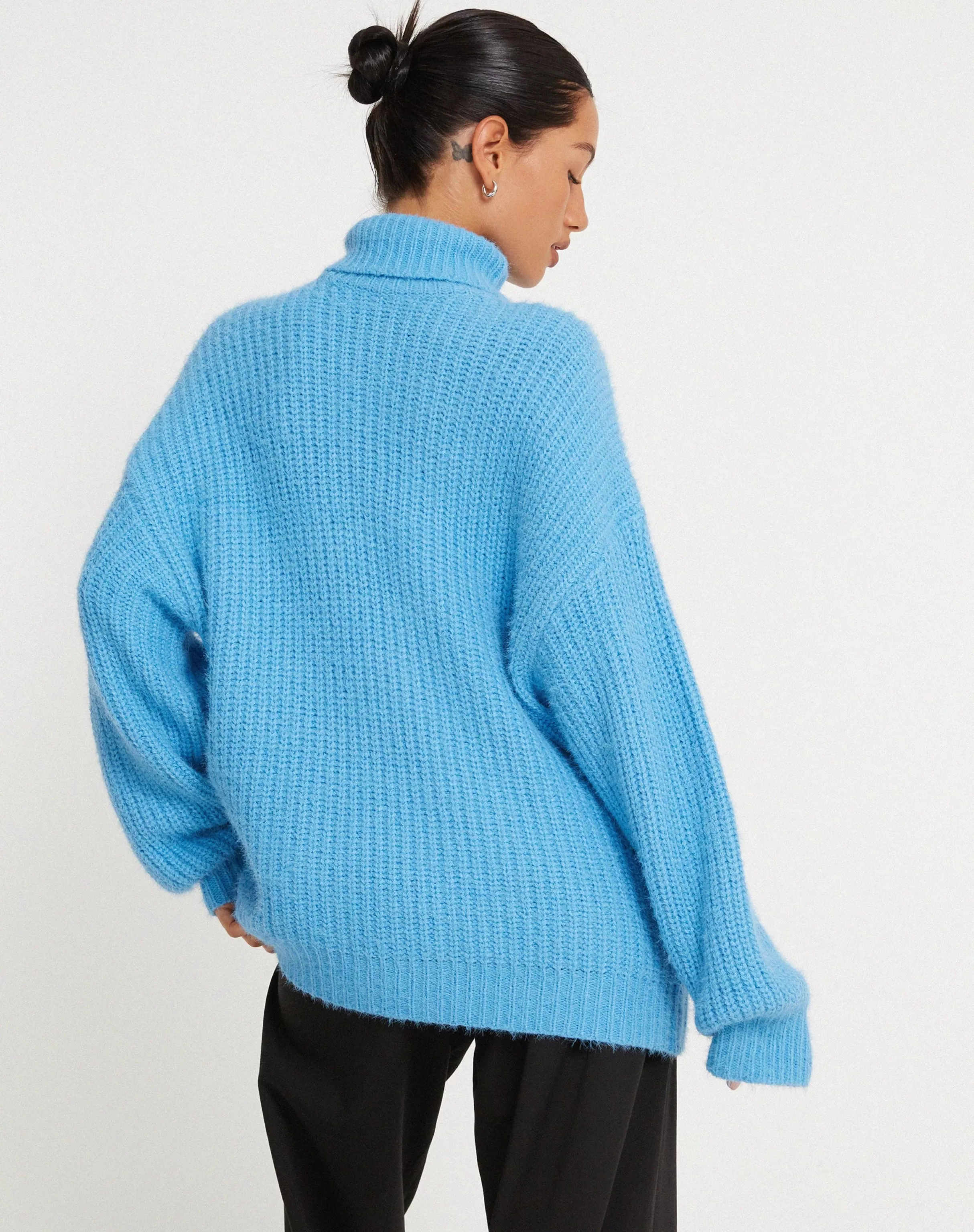 Cheap Mada Jumper In Knit Blue SALE KNITWEAR