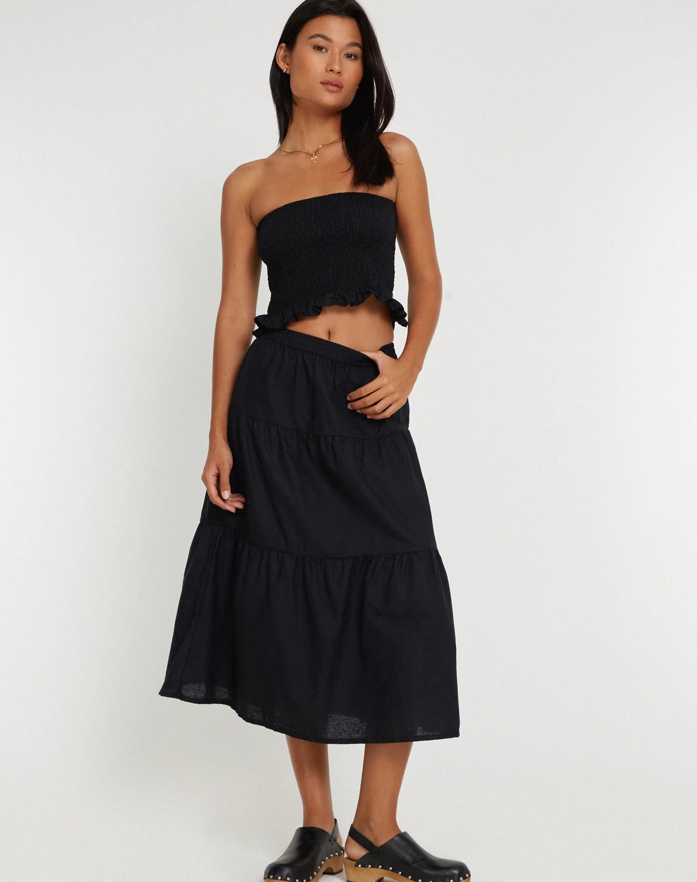 Cheap Midaxi Skirt In A LINE SKIRTS | MIDI SKIRTS