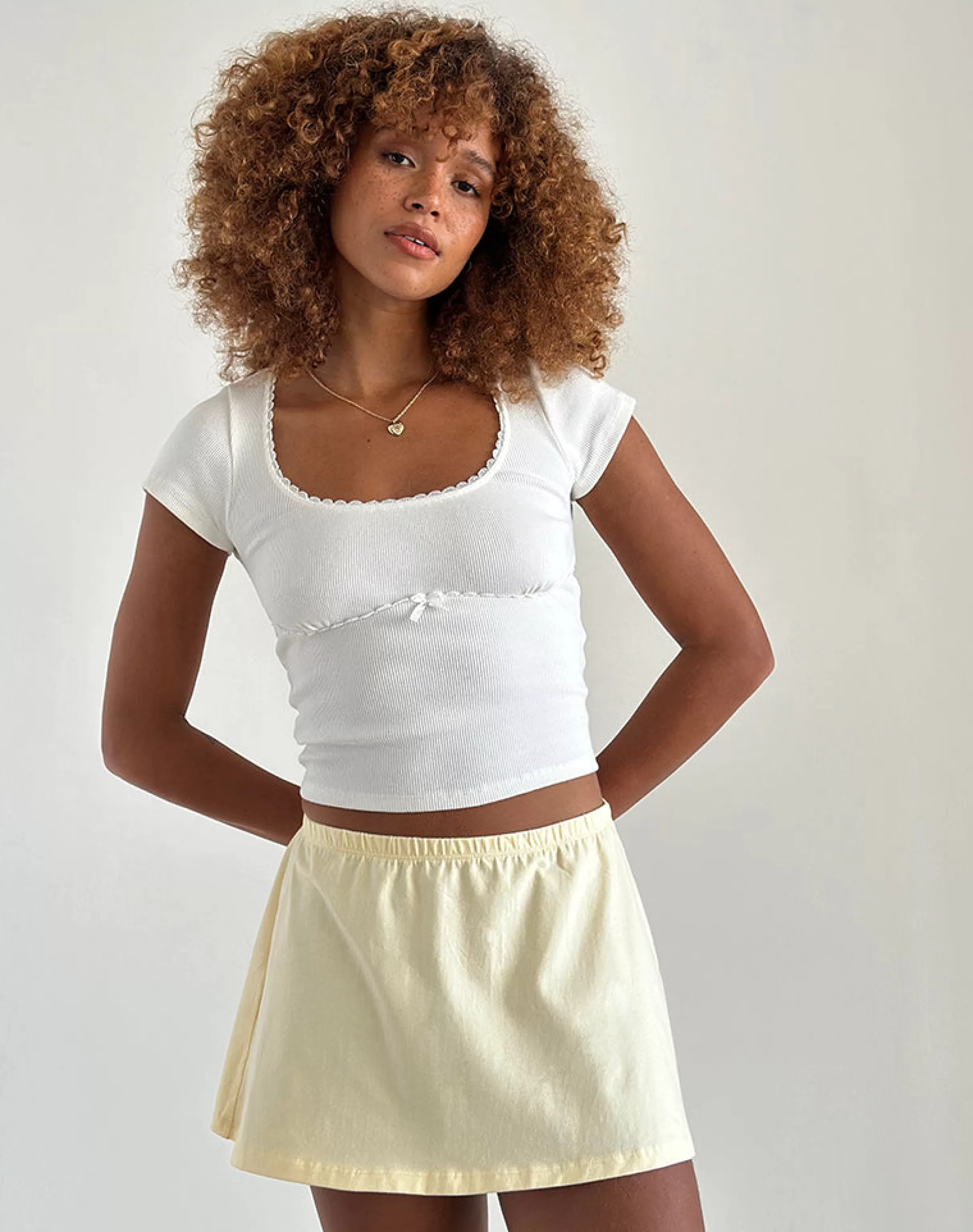 Best Nidya A-Line Mini Skirt In BASICS | A LINE SKIRTS