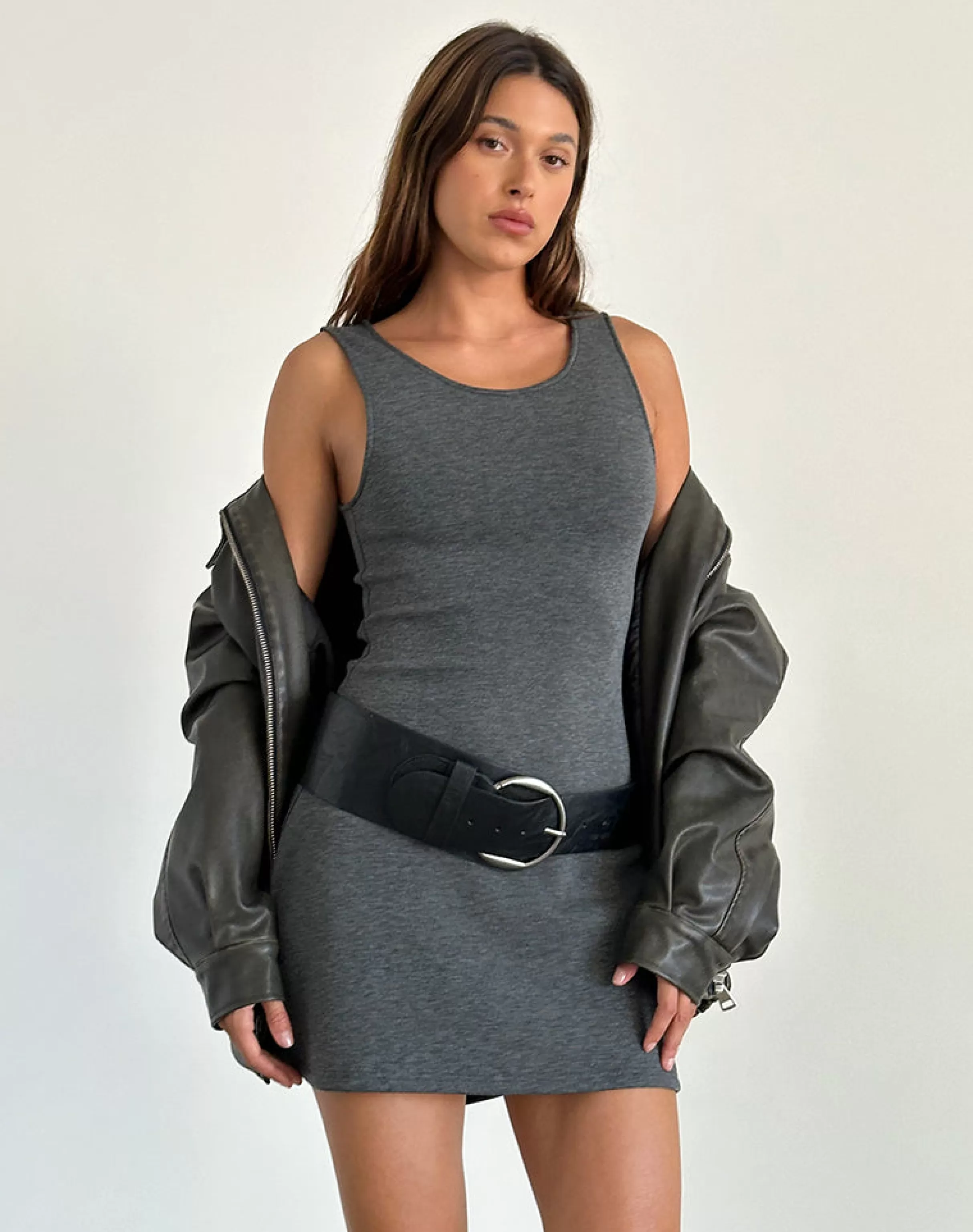 Best Sale Onami Mini Dress In Grey BASICS | DAY DRESSES