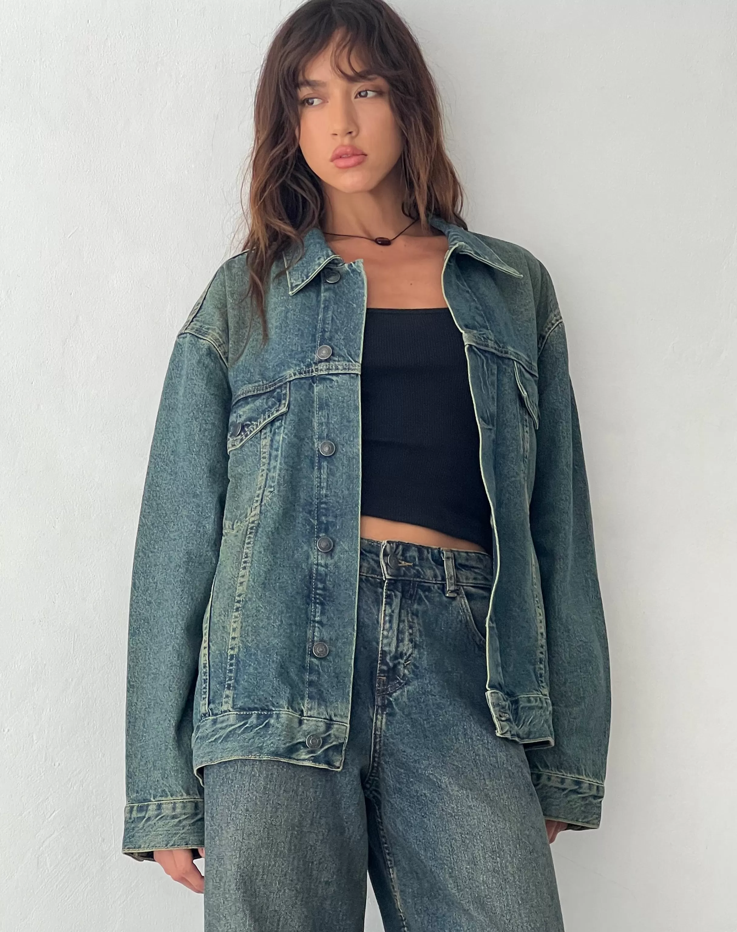 Cheap Oversized Denim Jacket In JACKETS