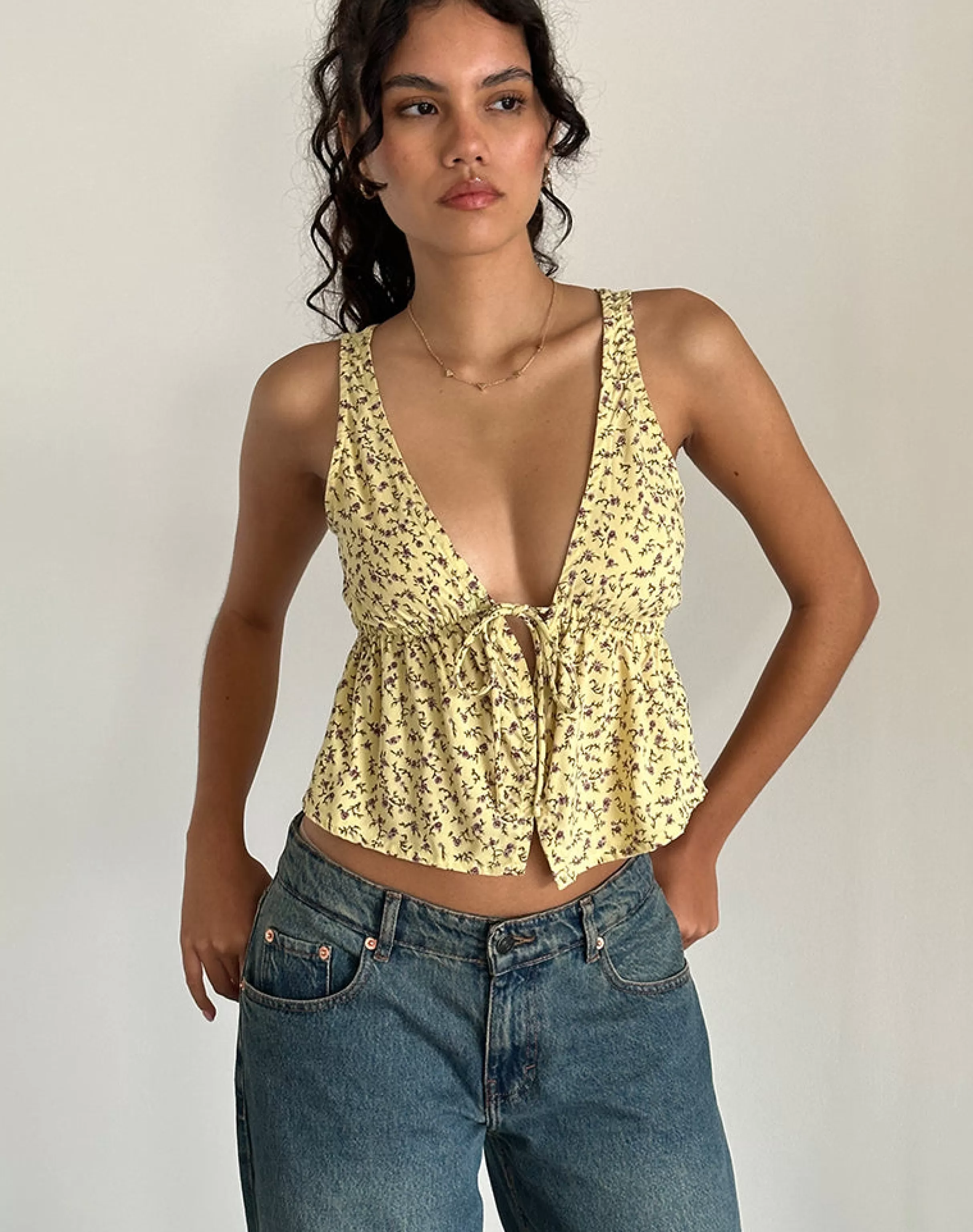 Best Sale Rolia Tie Front Top In CO-ORDS | STRAPPY TOPS