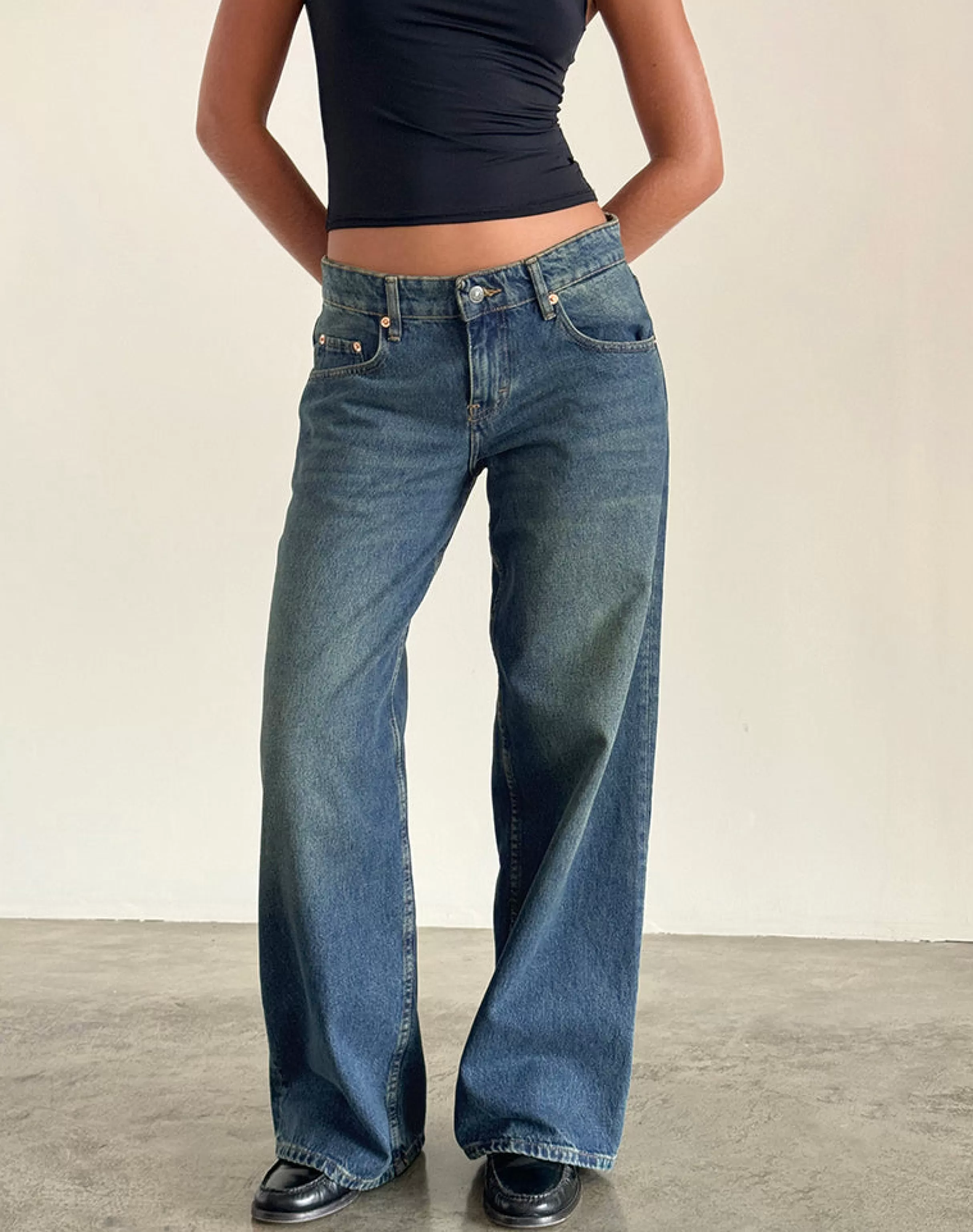 Discount Roomy Extra Wide Low Rise Jeans In JEANS | ROOMY JEANS