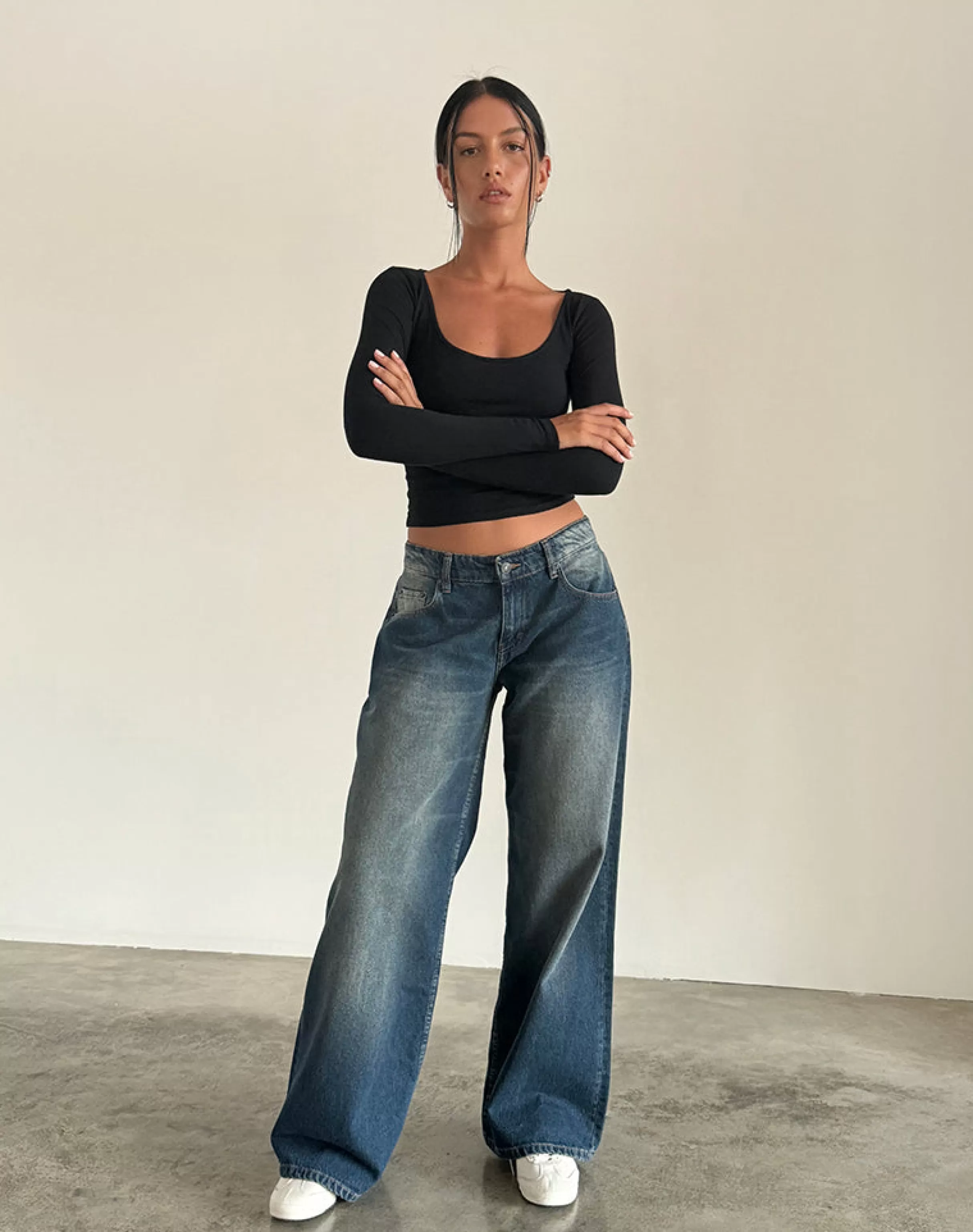 Hot Roomy Extra Wide Low Rise Jeans In JEANS | ROOMY JEANS