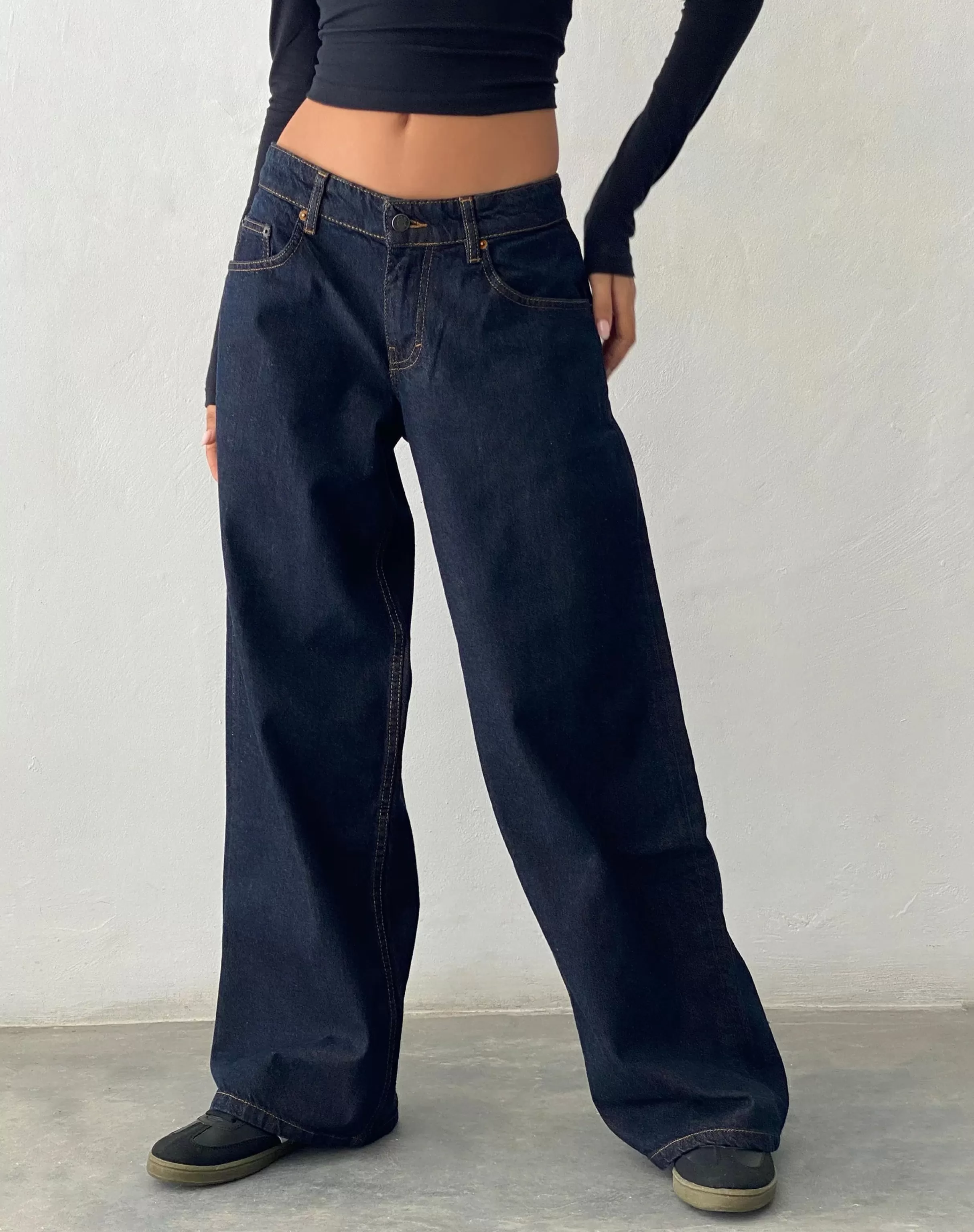 Shop Roomy Extra Wide Low Rise Jeans In JEANS | STRAIGHT LEG JEANS