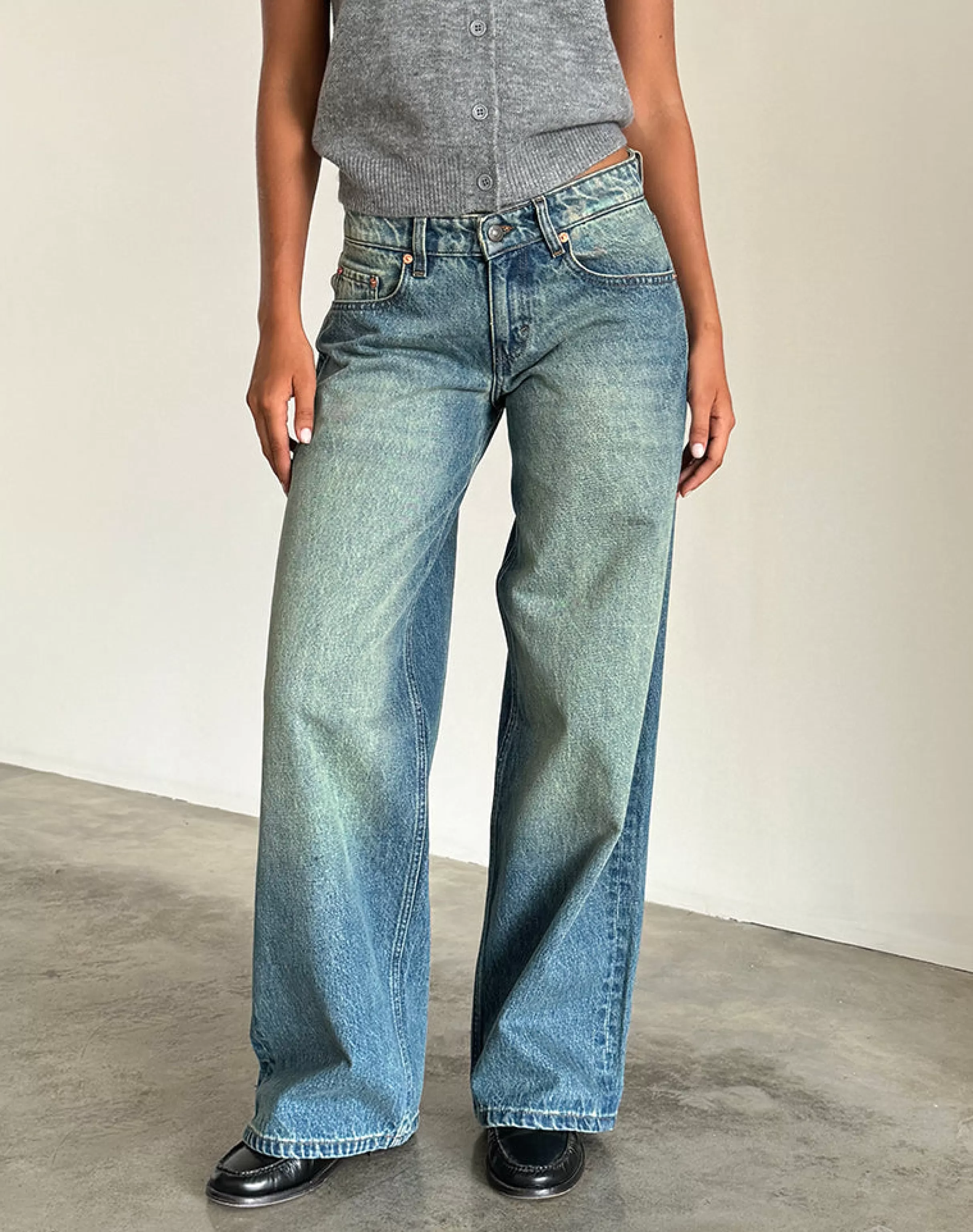 Sale Roomy Extra Wide Low Rise Jeans In JEANS | ROOMY JEANS