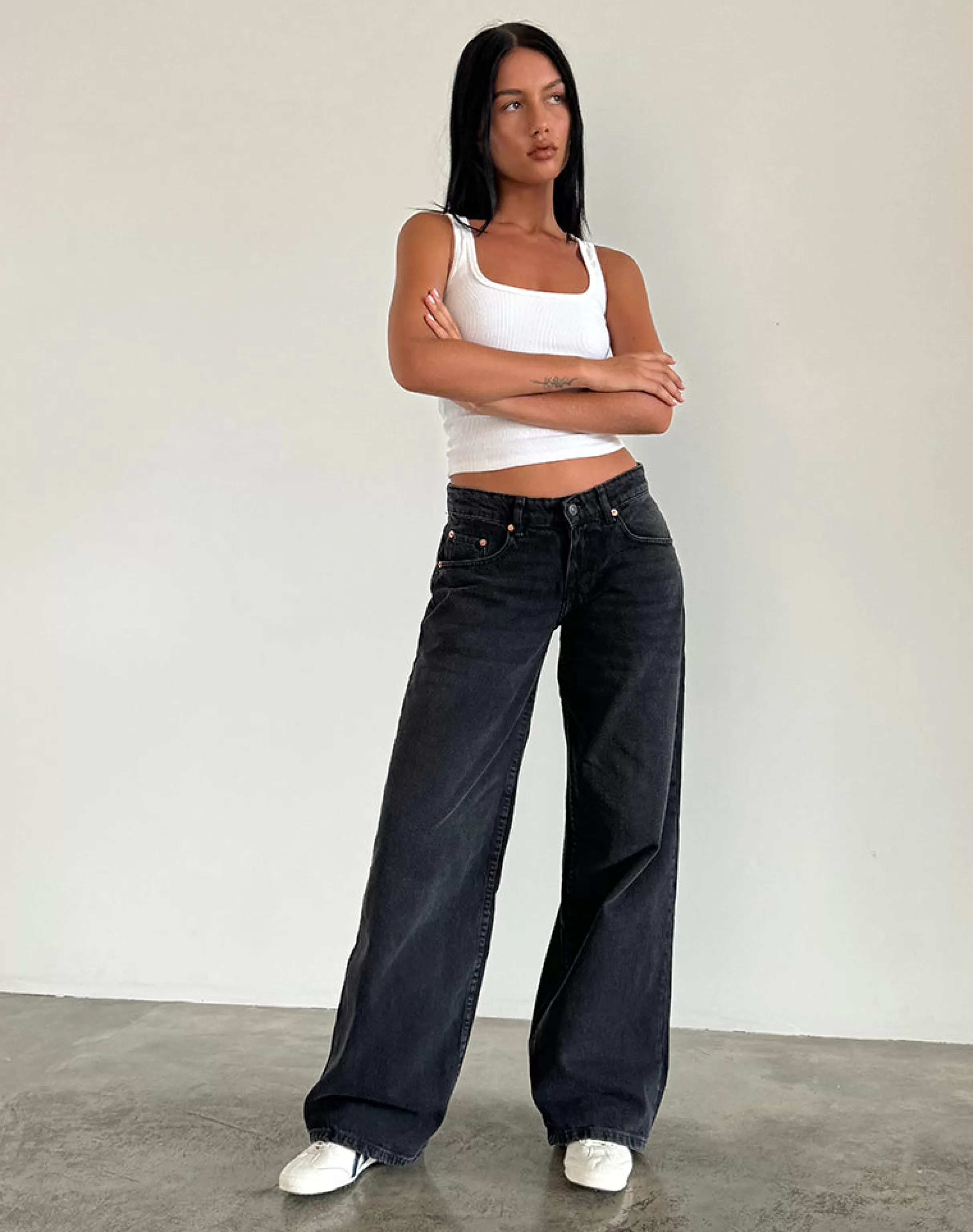 Hot Roomy Extra Wide Low Rise Jeans In JEANS | STRAIGHT LEG JEANS