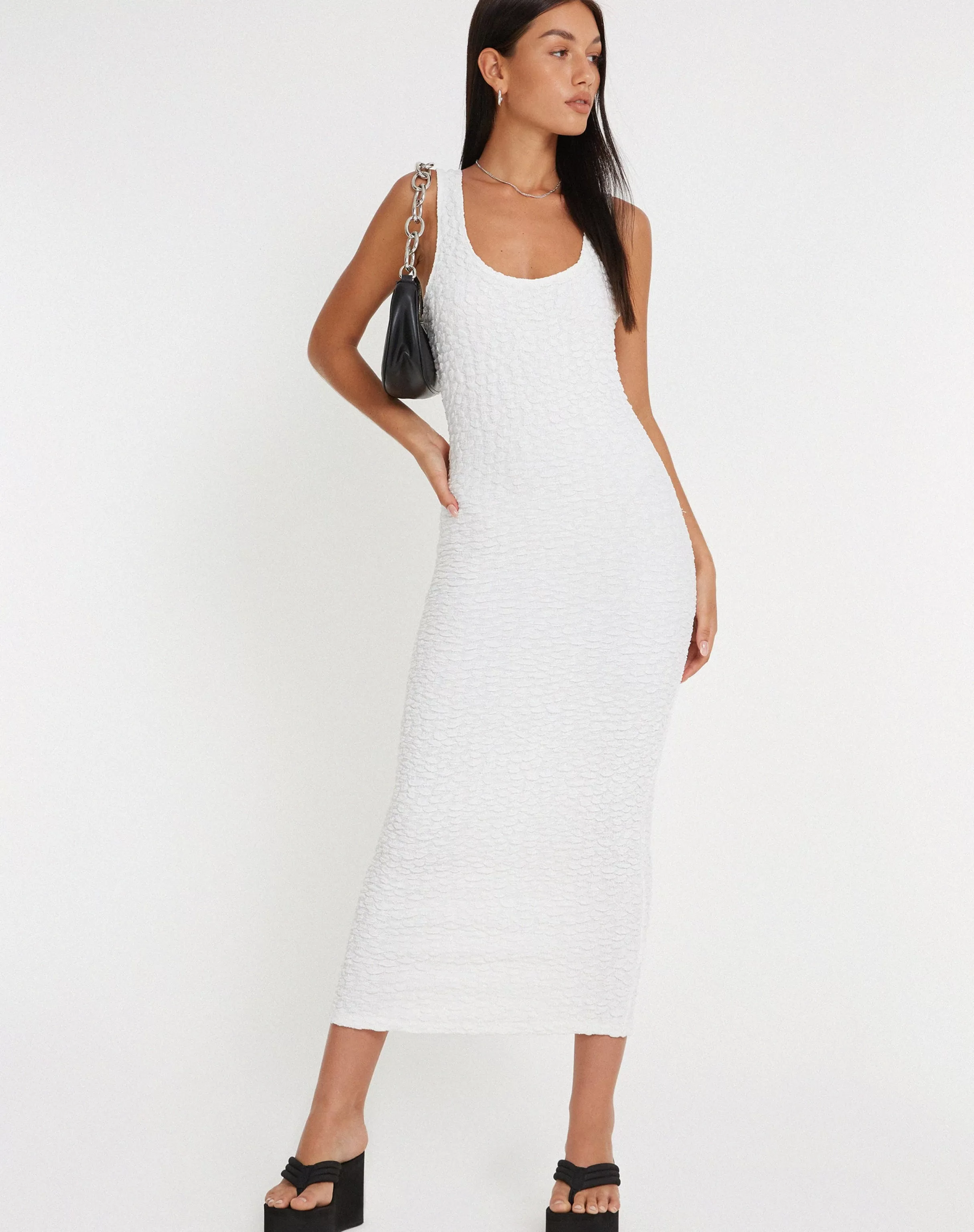 Store Roski Textured Midi Dress In BODYCON DRESSES | MIDI DRESSES