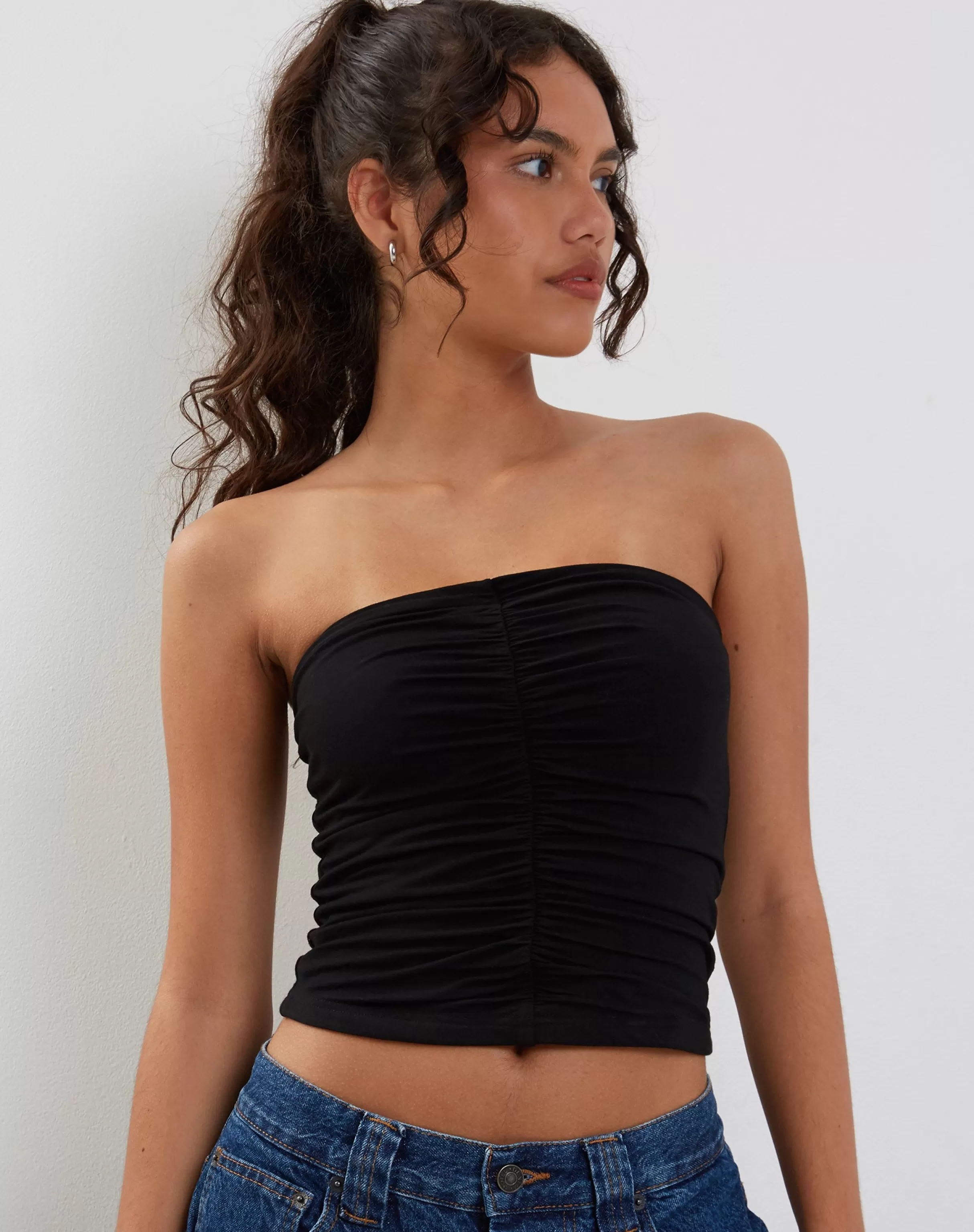 Cheap Sajna Ruched Bandeau Top In BANDEAU TOPS