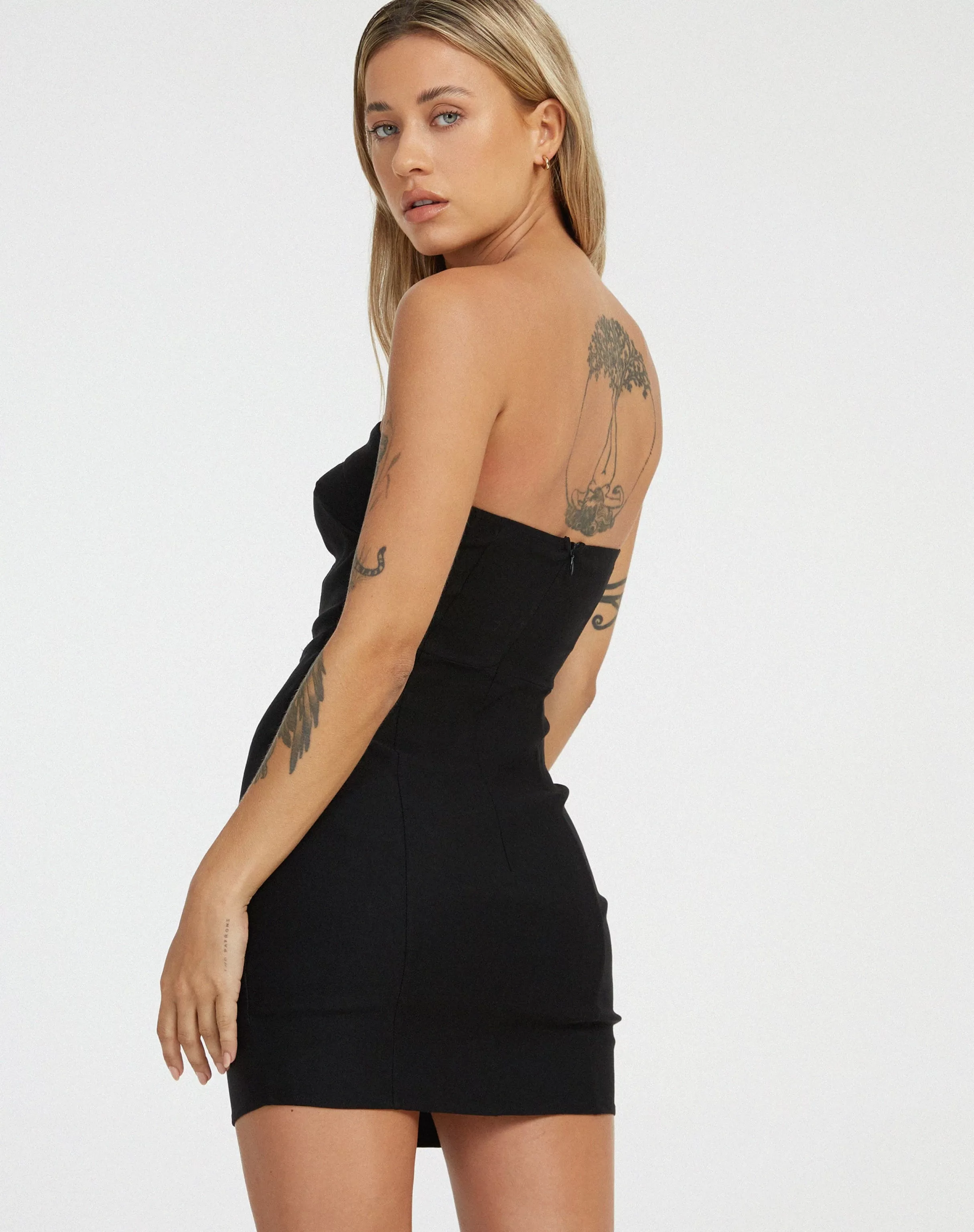 Shop Siria Bandeau Mini Dress In Tailoring SALE DRESSES