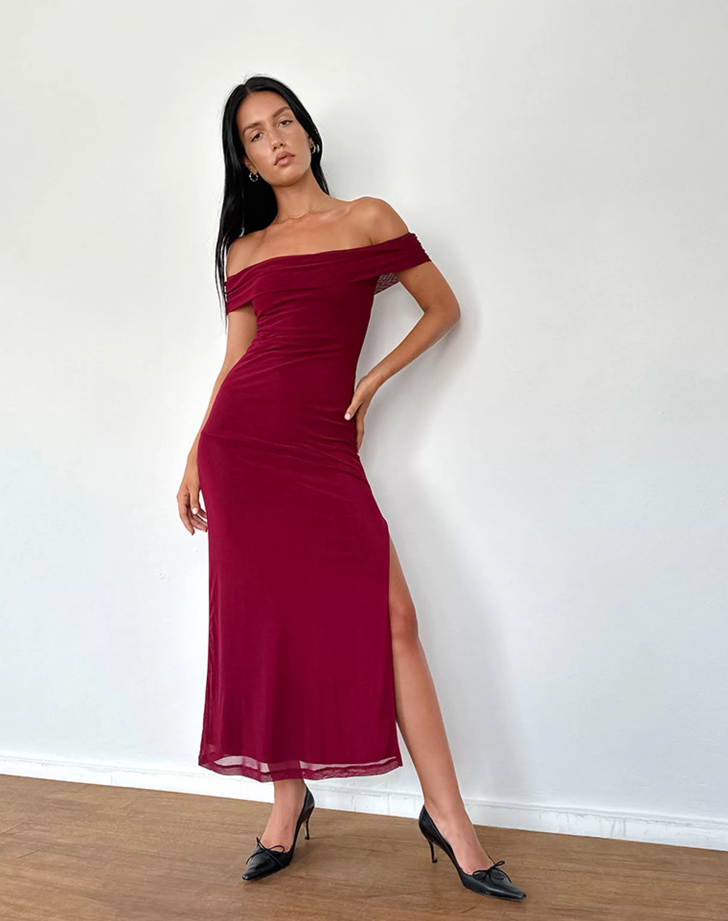 Cheap Tarna Bardot Maxi Dress In PARTY DRESSES | MAXI DRESSES