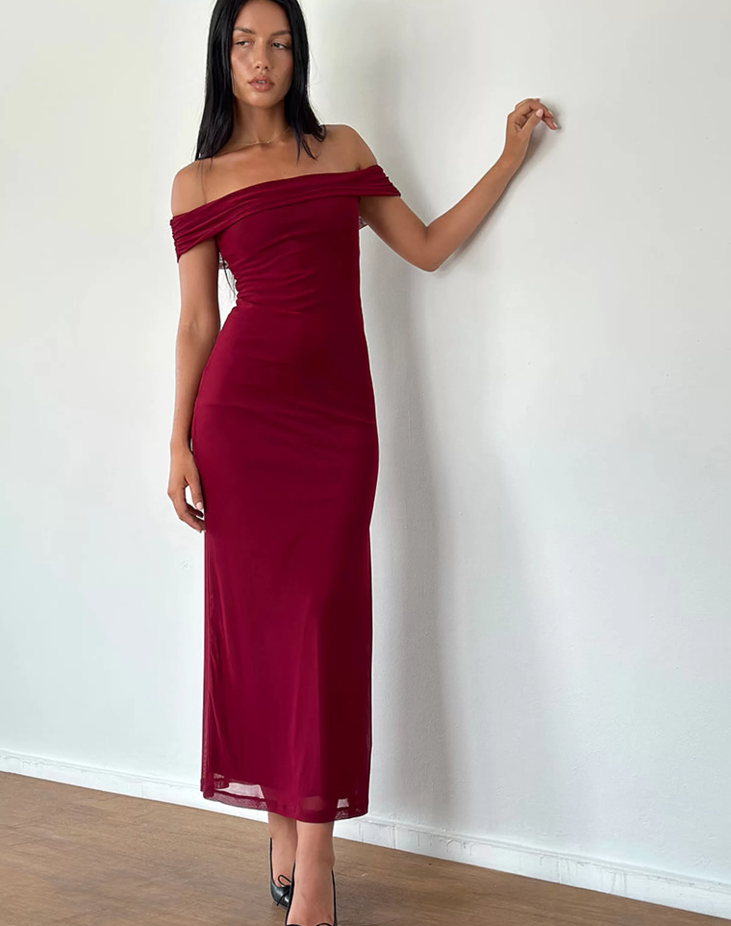 Cheap Tarna Bardot Maxi Dress In PARTY DRESSES | MAXI DRESSES