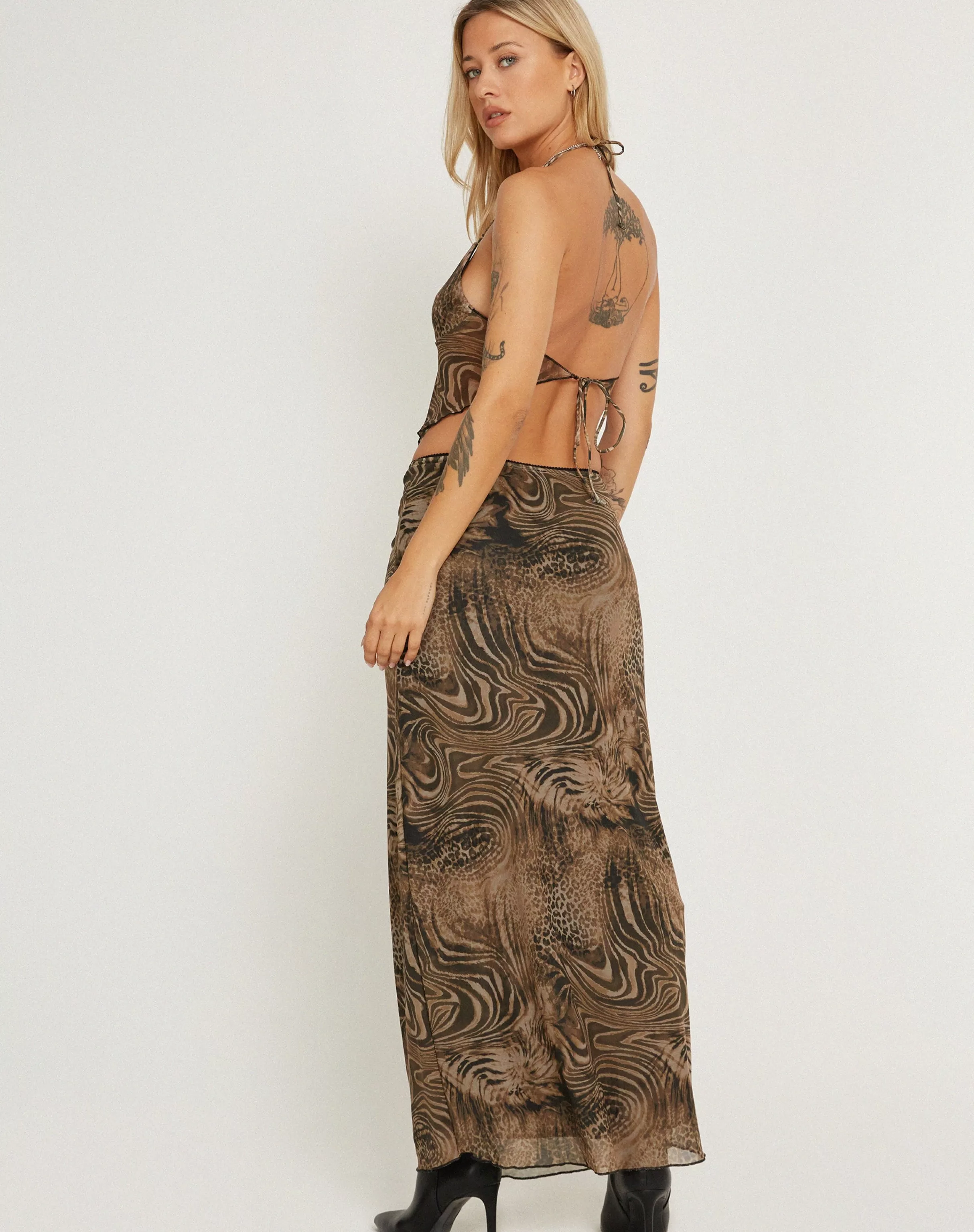 Best Sale Trula Low Waisted Maxi Skirt In SALE SKIRTS | PRINTED SKIRTS